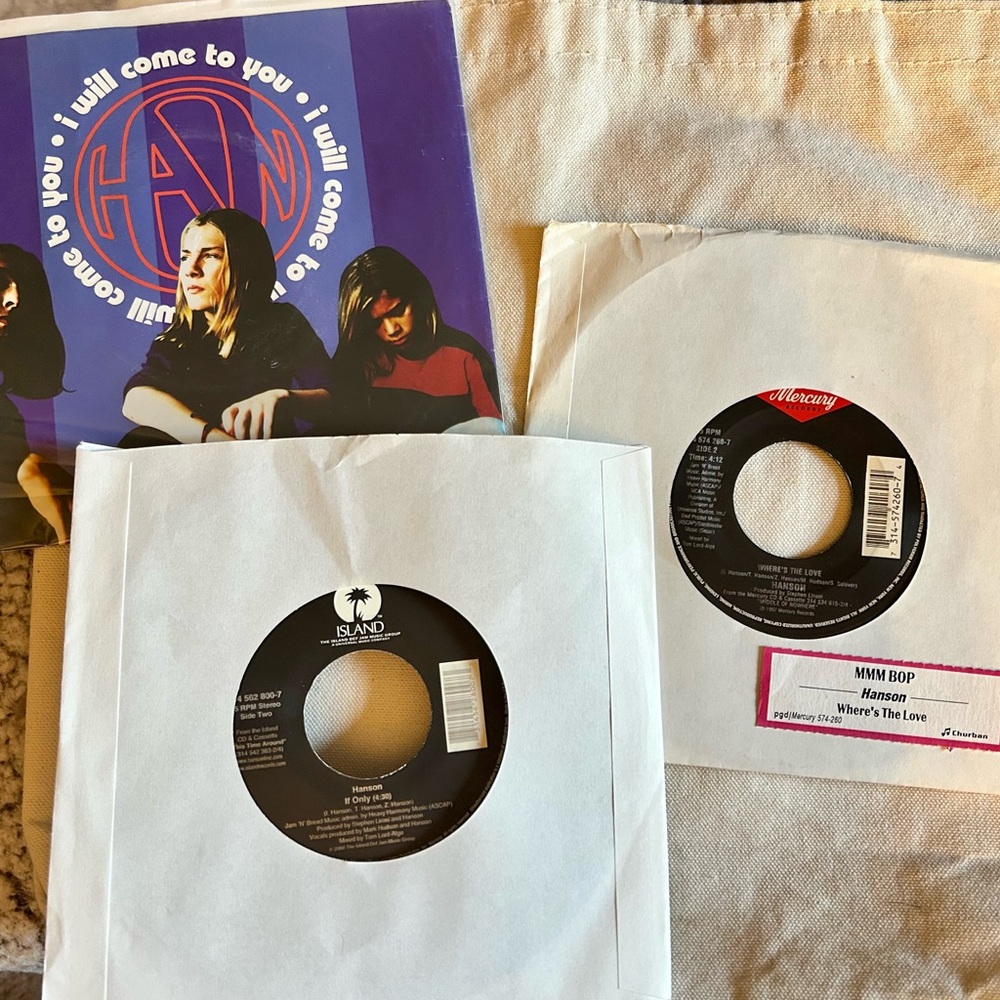 Hanson 7” records jukebox singles 45 rpm